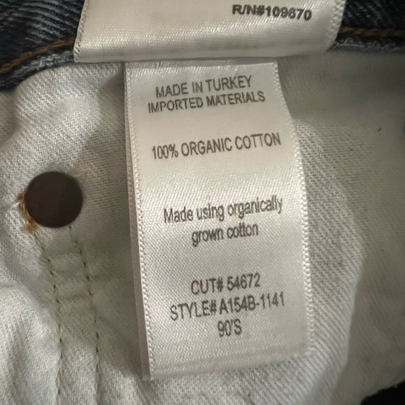 AGOLDE 90's Pinch Waist Straight Leg Distressed Jeans  Sz 24 - Picture 5 of 8